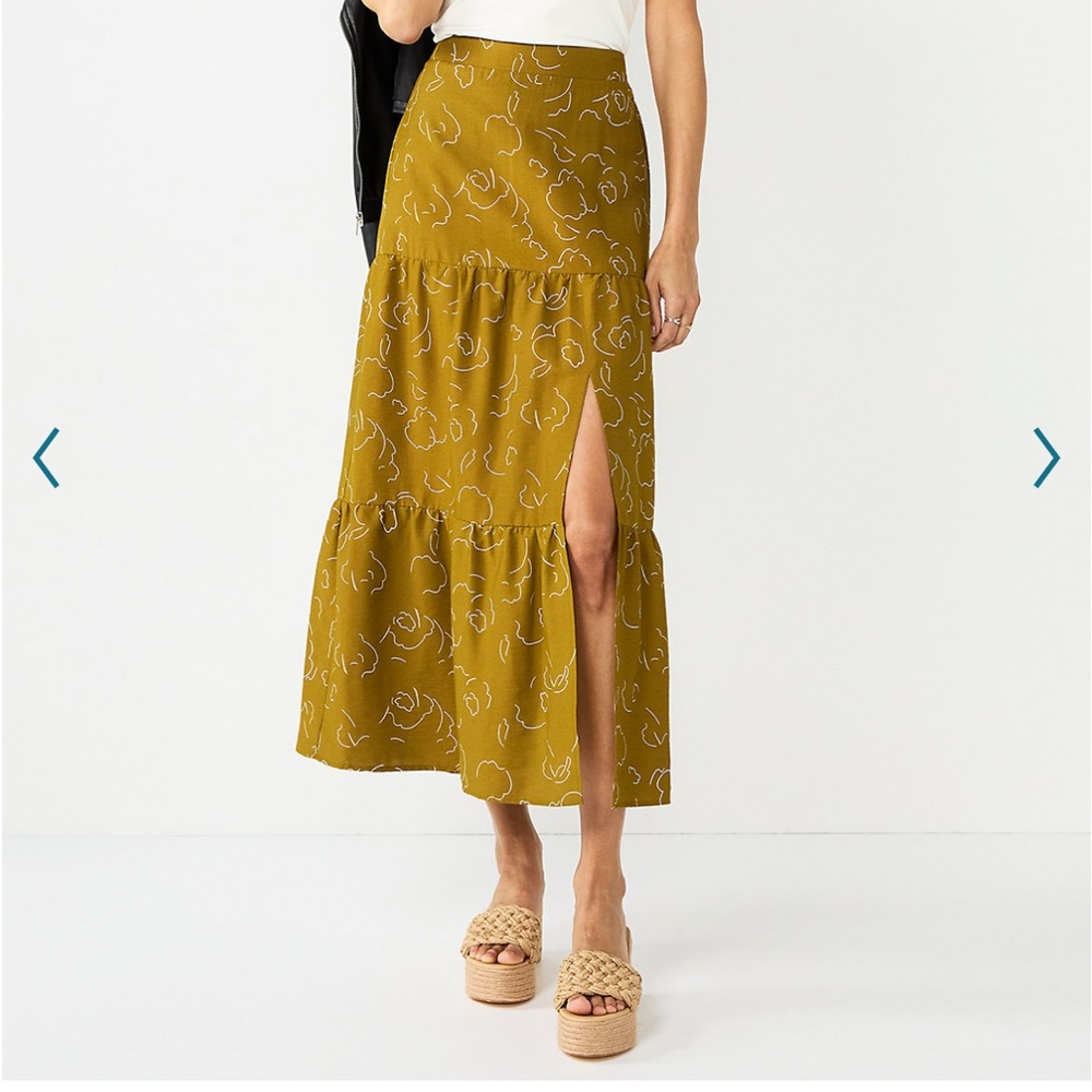 Nine West Tiered Maxi Skirt